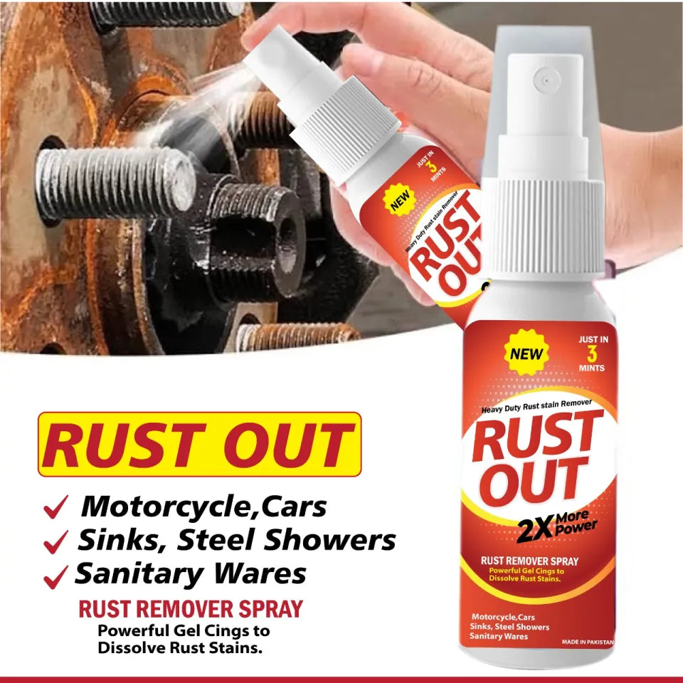 Rust Remover Zang Remover( Upgraded) spray for All Automotive (Bike, Car) And chrome & Steel Parts